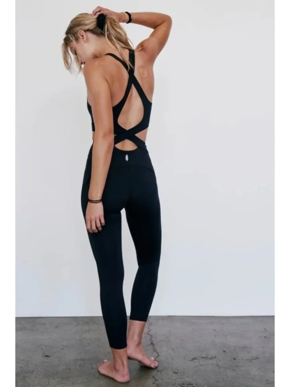 NEW Free People | Back it Up Onesie In Black